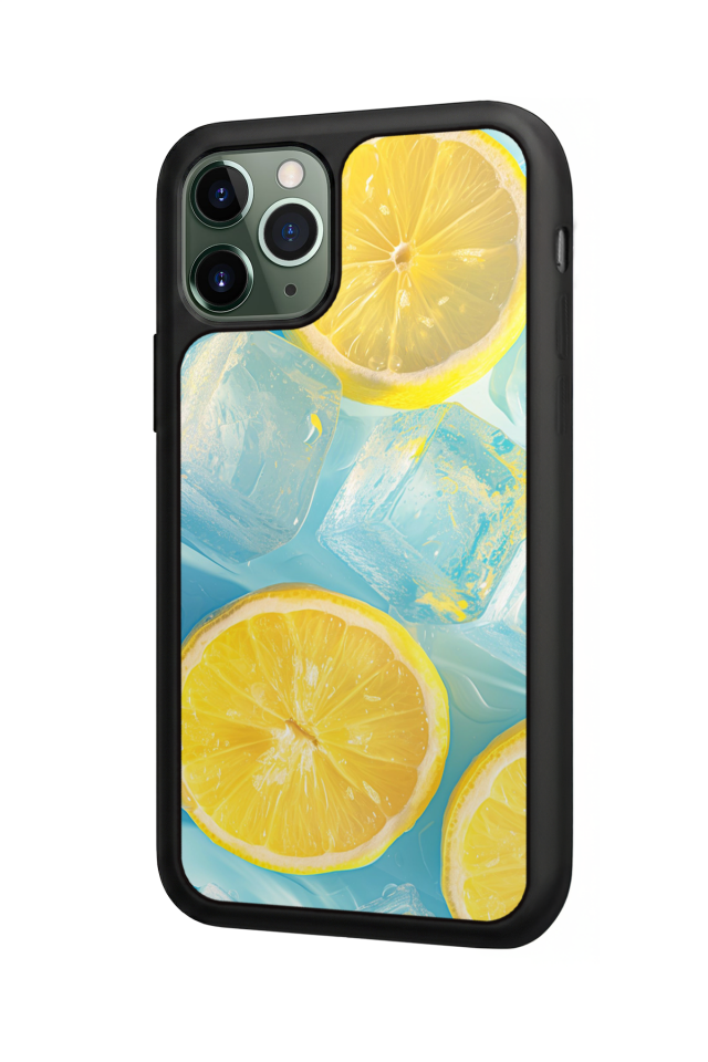 iPhone 11 Pro Uyumlu Limon Tasarımlı Glossy Premium Kılıf