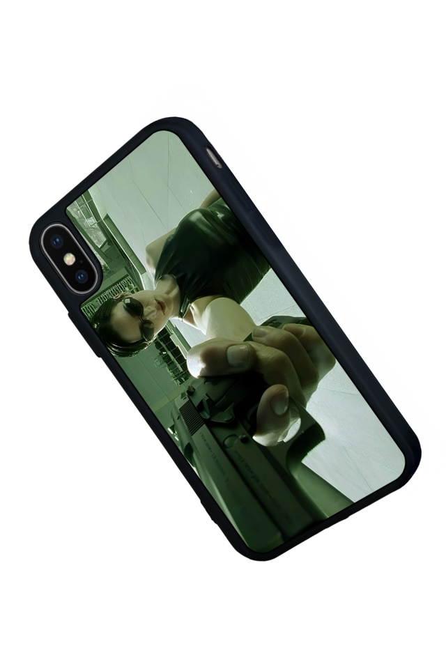 iPhone XS Max Uyumlu MatriiPhone XS Max Tasarımlı Glossy Premium Kılıf