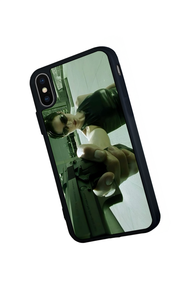 iPhone XS Max Uyumlu MatriiPhone XS Max Tasarımlı Glossy Premium Kılıf