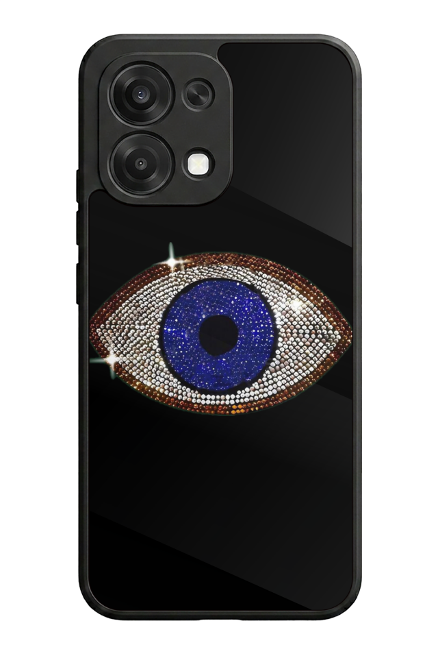 Oppo A6 Pro Uyumlu Nazar Tasarımlı Glossy Premium Kılıf