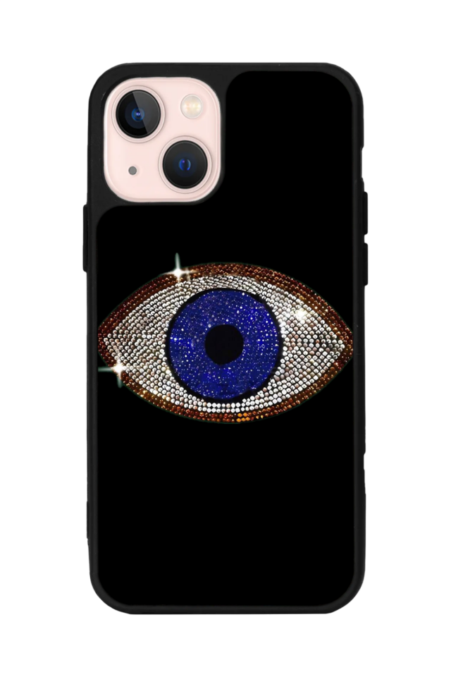 iPhone 13 Mini Uyumlu Nazar Tasarımlı Glossy Premium Kılıf