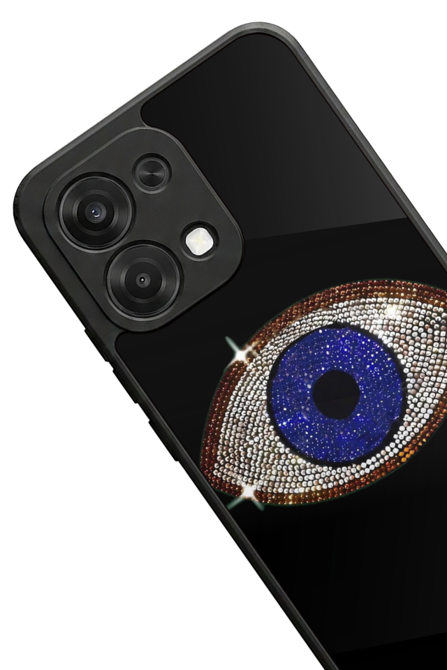 Oppo A6 Pro Uyumlu Nazar Tasarımlı Glossy Premium Kılıf