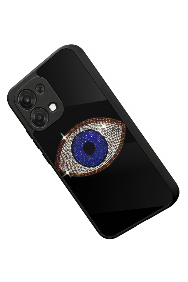 Oppo A6 Pro Uyumlu Nazar Tasarımlı Glossy Premium Kılıf