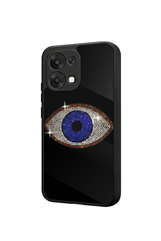 Oppo A6 Pro Uyumlu Nazar Tasarımlı Glossy Premium Kılıf
