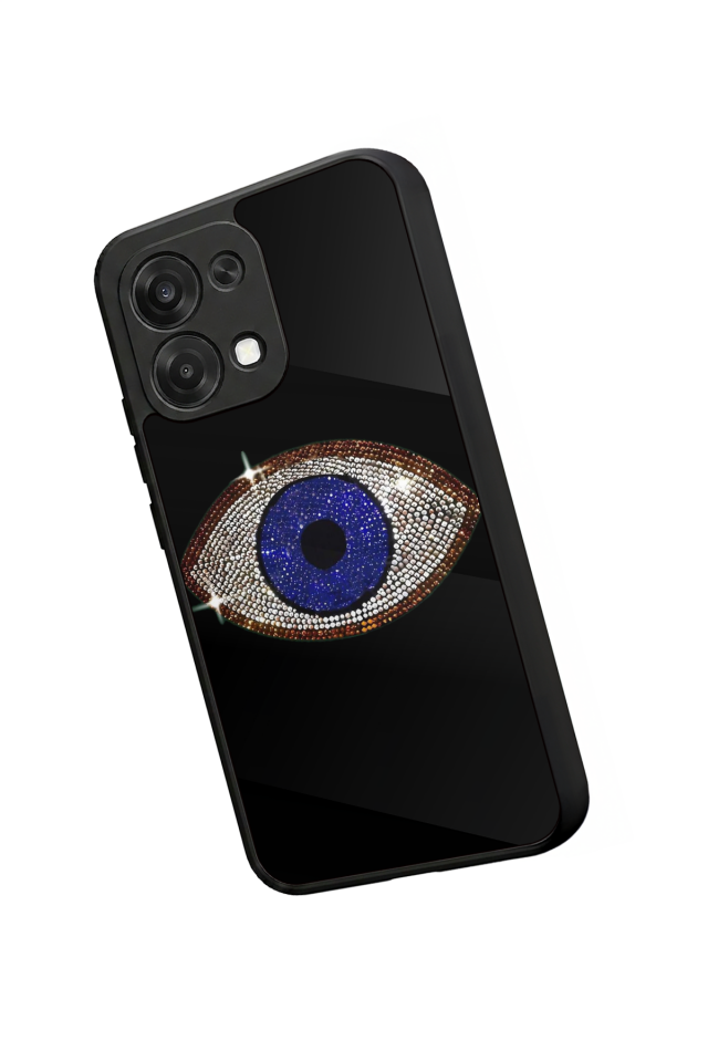 Oppo A6 Pro Uyumlu Nazar Tasarımlı Glossy Premium Kılıf