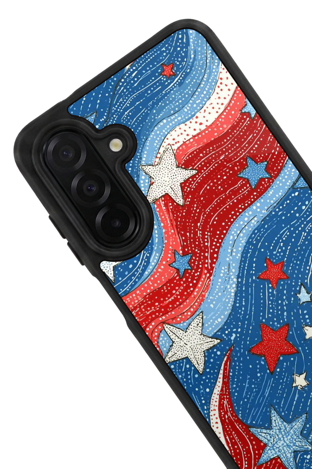 Samsung Galaxy A56 Uyumlu Retro Yildizlar Tasarımlı Glossy Premium Kılıf