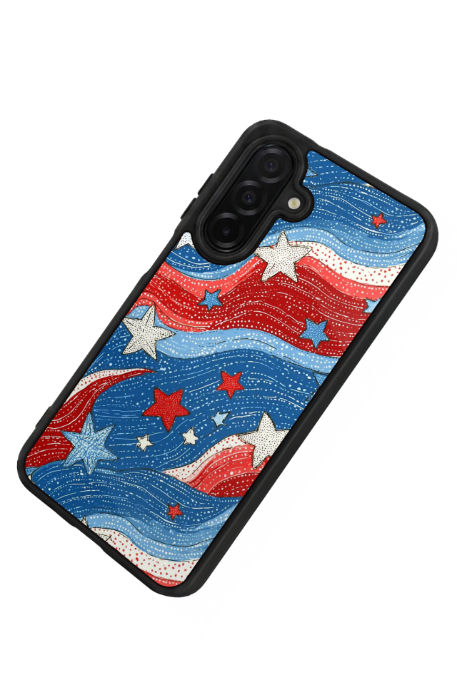 Samsung Galaxy A56 Uyumlu Retro Yildizlar Tasarımlı Glossy Premium Kılıf