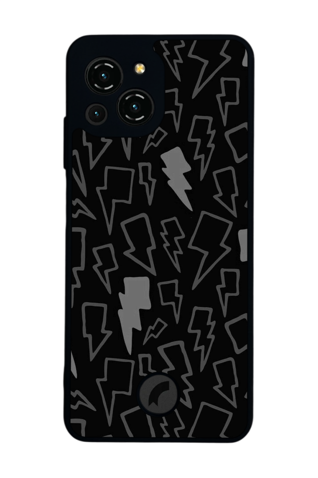 Reeder S23 Pro Max Uyumlu Simsek Tasarımlı Glossy Premium Kılıf