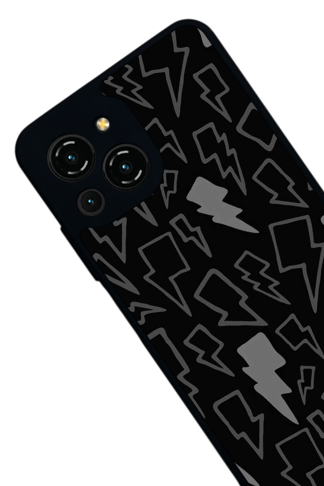 Reeder S23 Pro Max Uyumlu Simsek Tasarımlı Glossy Premium Kılıf