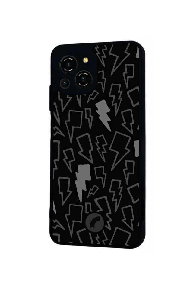 Reeder S23 Pro Max Uyumlu Simsek Tasarımlı Glossy Premium Kılıf