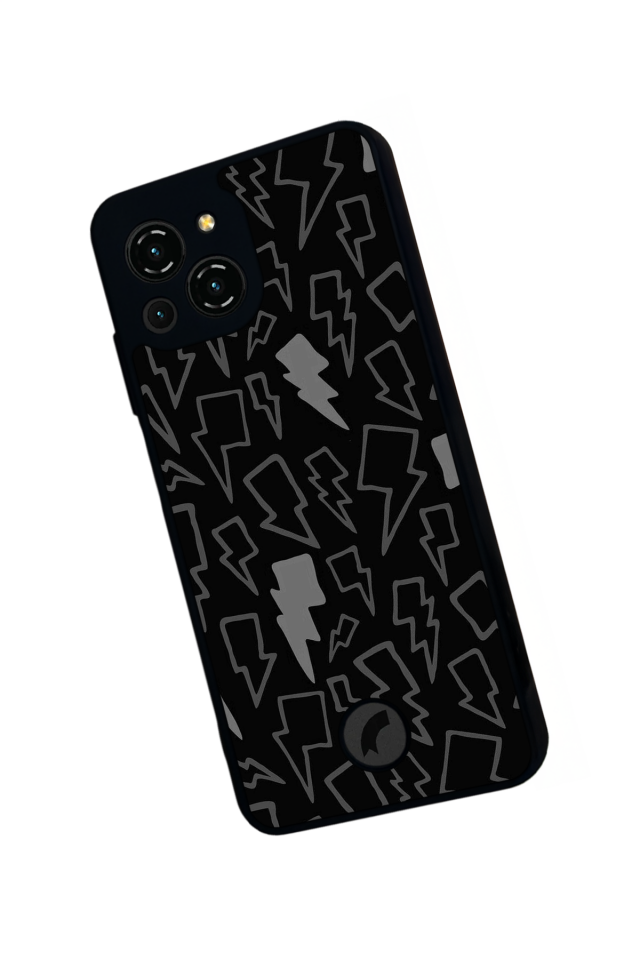 Reeder S23 Pro Max Uyumlu Simsek Tasarımlı Glossy Premium Kılıf