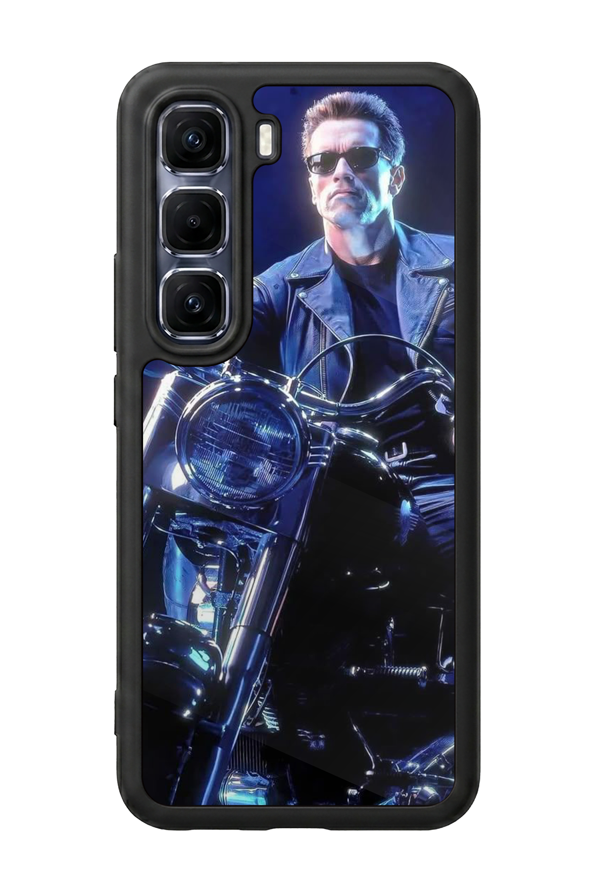 Infinix Hot 60 Pro Plus Uyumlu Terminator Tasarımlı Glossy Premium Kılıf