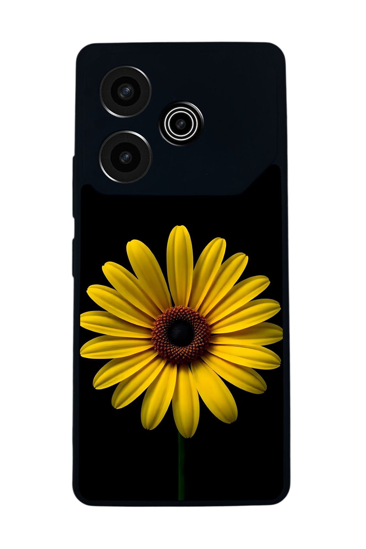 Tecno Pova 6 Uyumlu Papatya Tasarımlı Glossy Premium Kılıf