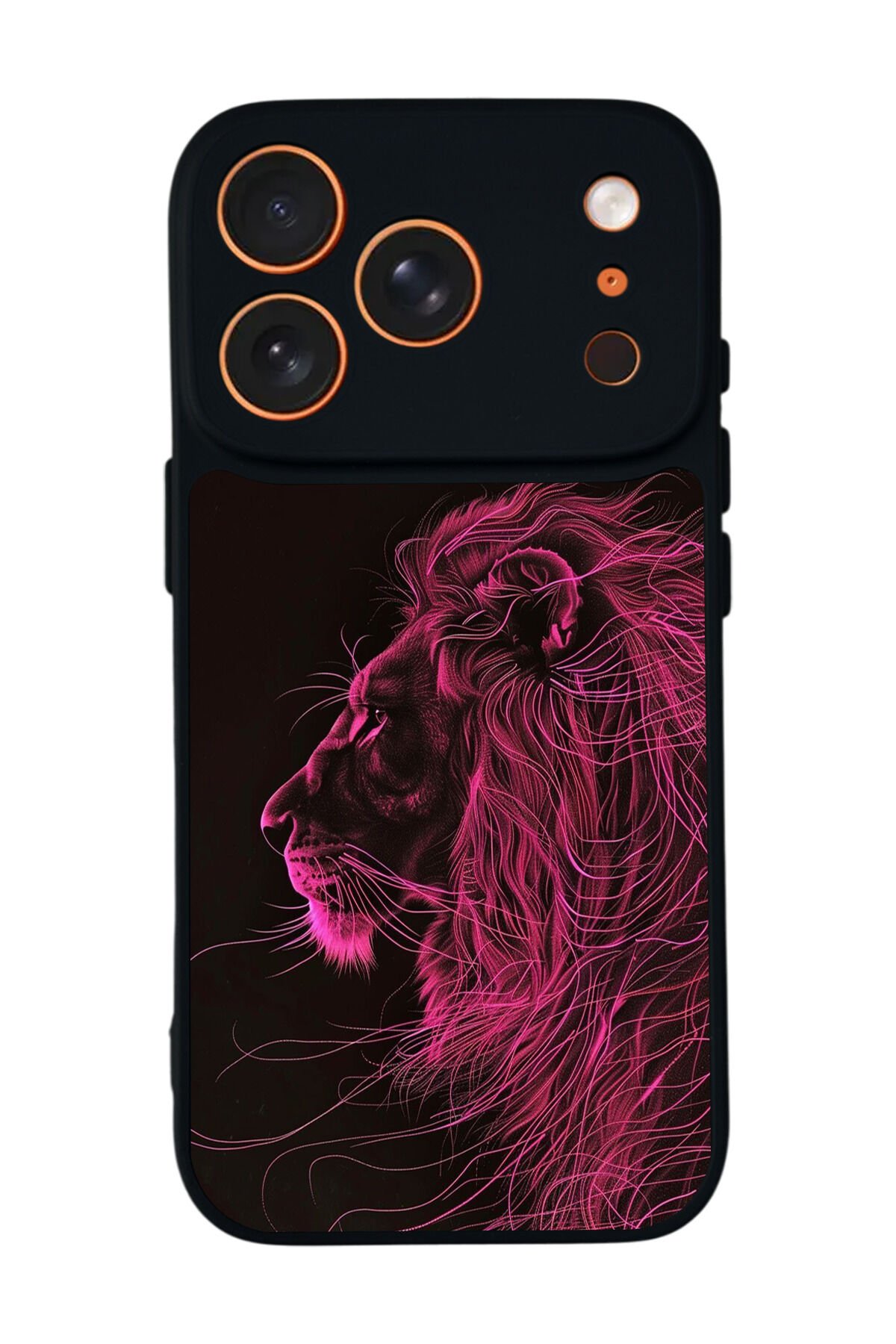 iPhone 17 Pro Max Uyumlu Aslan Tasarımlı Glossy Premium Kılıf