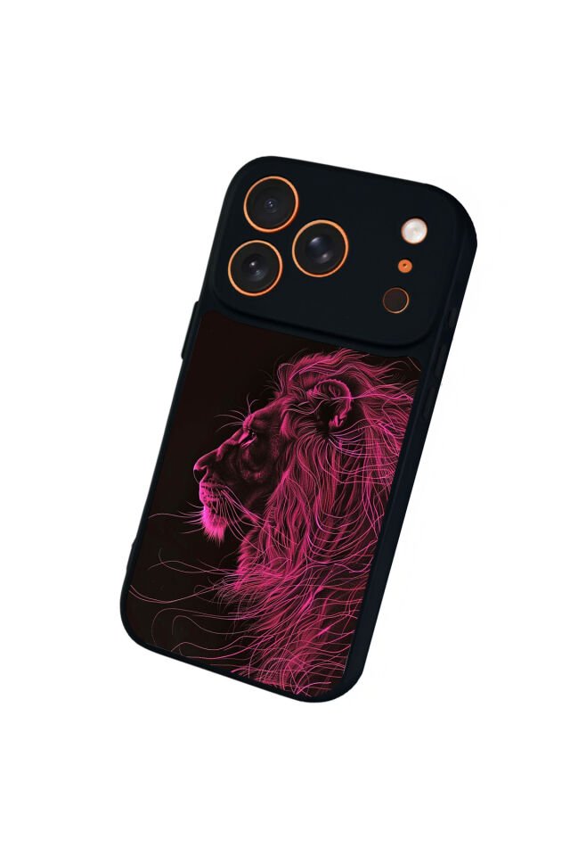 iPhone 17 Pro Max Uyumlu Aslan Tasarımlı Glossy Premium Kılıf