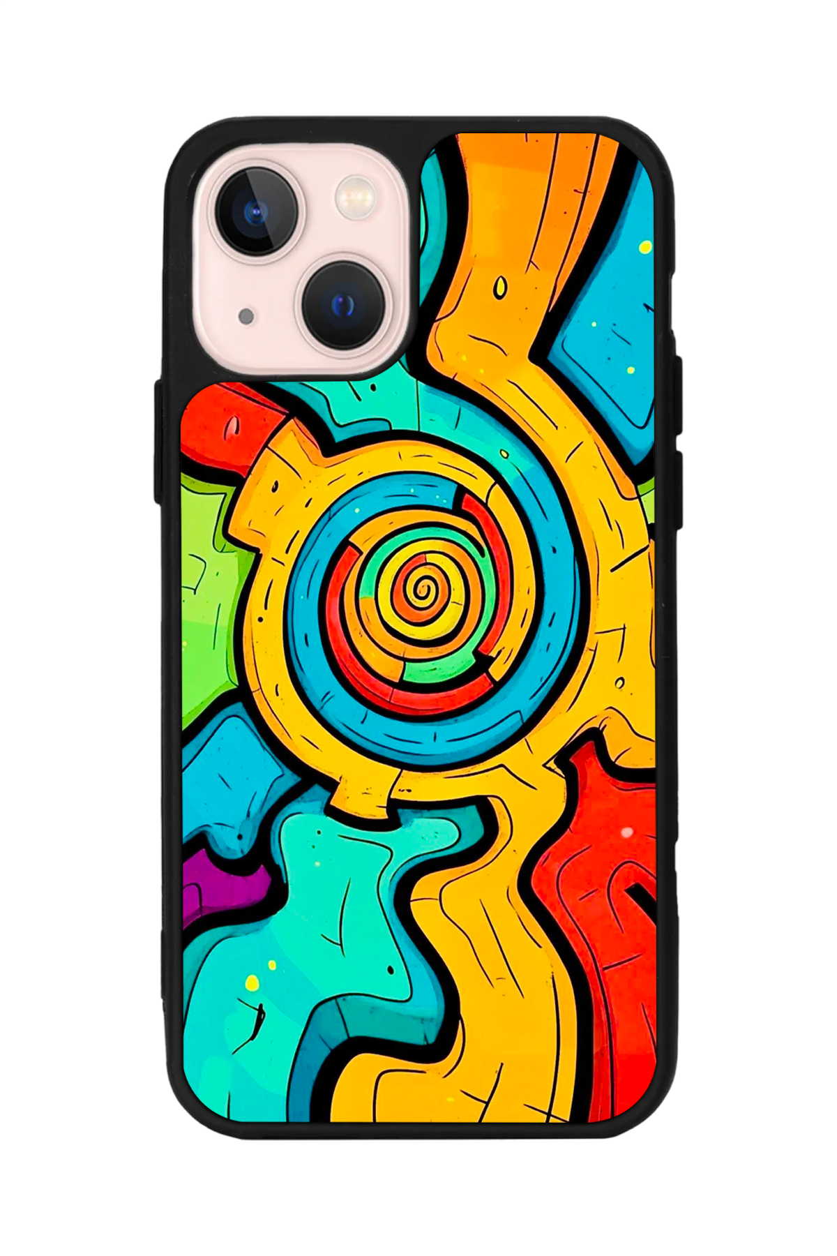 iPhone 15 Uyumlu Abstract Tasarımlı Glossy Premium Kılıf