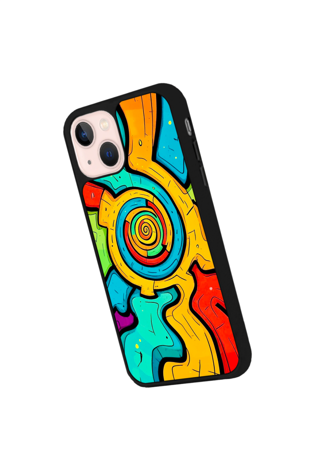 iPhone 15 Uyumlu Abstract Tasarımlı Glossy Premium Kılıf