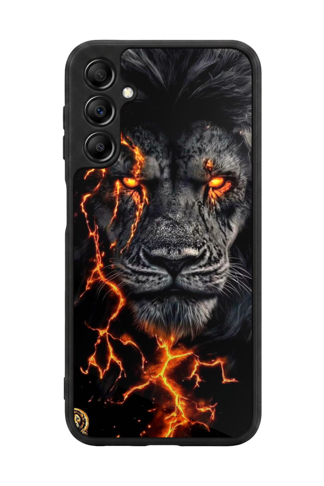 Samsung Galaxy A14 Uyumlu Aslan Tasarımlı Glossy Premium Kılıf