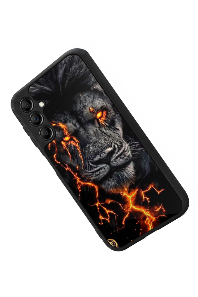 Samsung Galaxy A14 Uyumlu Aslan Tasarımlı Glossy Premium Kılıf