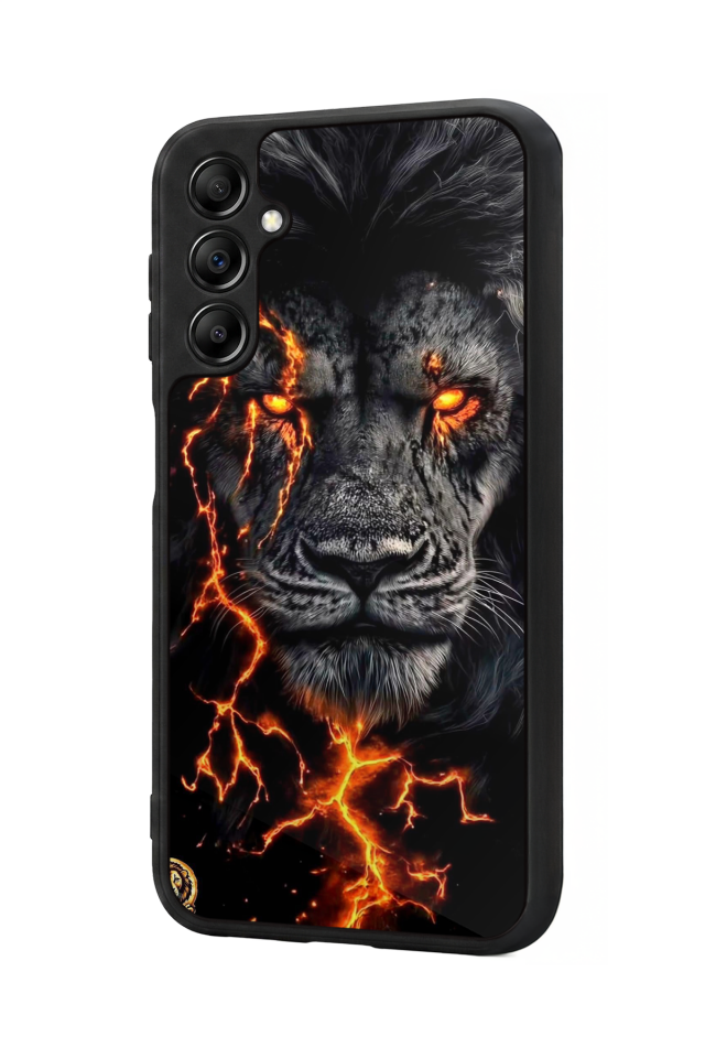 Samsung Galaxy A14 Uyumlu Aslan Tasarımlı Glossy Premium Kılıf