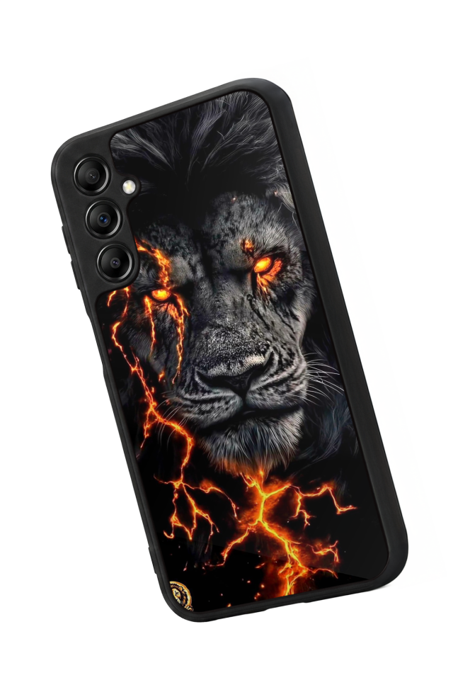Samsung Galaxy A14 Uyumlu Aslan Tasarımlı Glossy Premium Kılıf