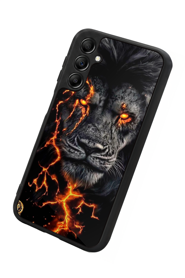 Samsung Galaxy A14 Uyumlu Aslan Tasarımlı Glossy Premium Kılıf