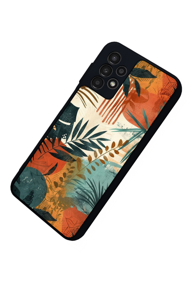 Samsung Galaxy A23 Uyumlu Botanik Tasarımlı Glossy Premium Kılıf