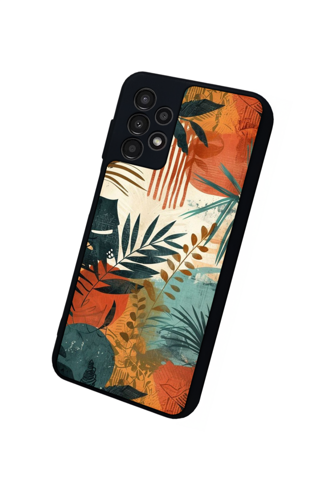 Samsung Galaxy A23 Uyumlu Botanik Tasarımlı Glossy Premium Kılıf