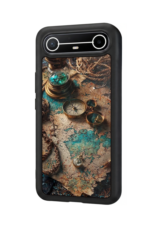 Tecno Spark Slim 5G Uyumlu Harita Tasarımlı Glossy Premium Kılıf