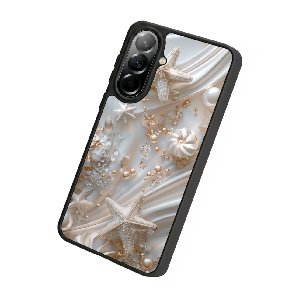 Samsung Galaxy A37 Uyumlu  İnci Tasarımlı Glossy Premium Kılıf