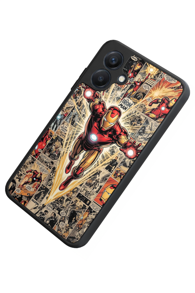 Samsung Galaxy A07 Uyumlu Iron Man ( Demir Adam ) Tasarımlı Glossy Premium Kılıf