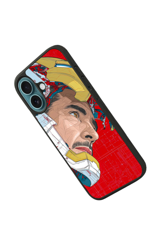 iPhone 16 Uyumlu Iron Man ( Demir Adam ) Tasarımlı Glossy Premium Kılıf