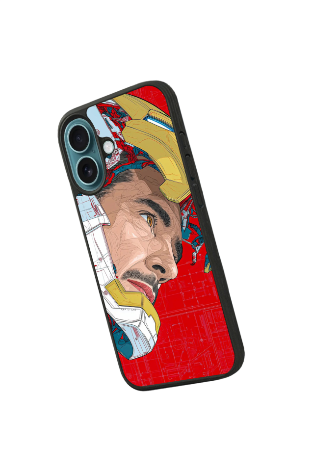 iPhone 16 Uyumlu Iron Man ( Demir Adam ) Tasarımlı Glossy Premium Kılıf