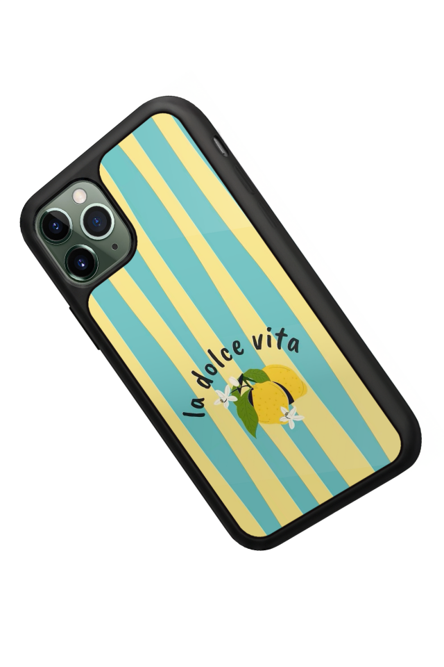 iPhone 11 Pro Uyumlu Limon Tasarımlı Glossy Premium Kılıf