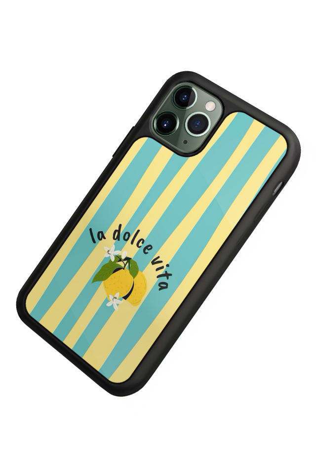 iPhone 11 Pro Uyumlu Limon Tasarımlı Glossy Premium Kılıf
