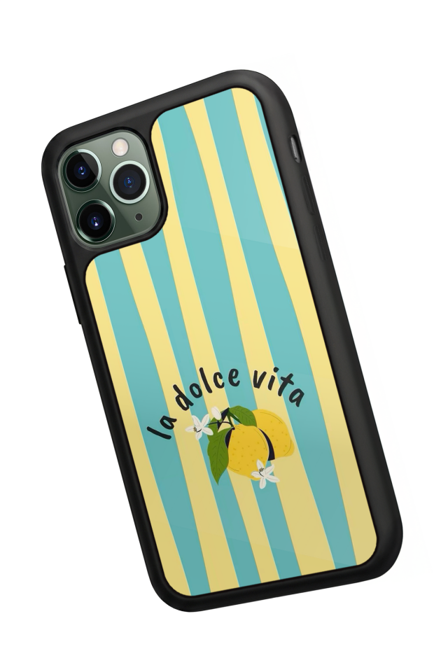 iPhone 11 Pro Uyumlu Limon Tasarımlı Glossy Premium Kılıf