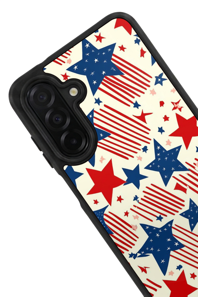 Samsung Galaxy A56 Uyumlu Retro Yildizlar Tasarımlı Glossy Premium Kılıf