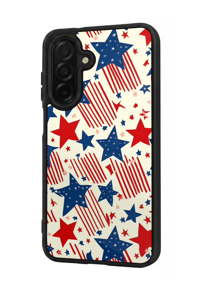 Samsung Galaxy A56 Uyumlu Retro Yildizlar Tasarımlı Glossy Premium Kılıf