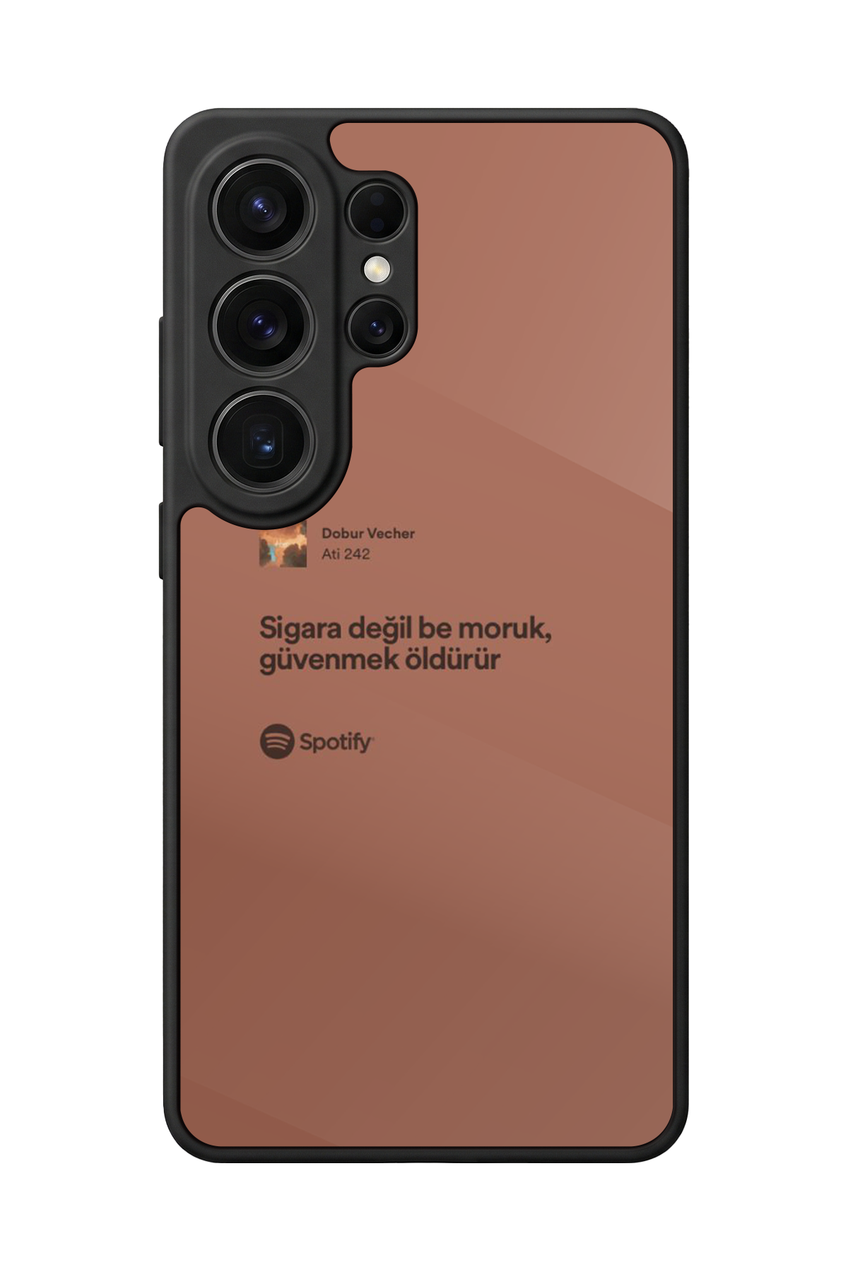 Samsung Galaxy S26 Ultra Uyumlu Sarki Sozleri Tasarımlı Glossy Premium Kılıf