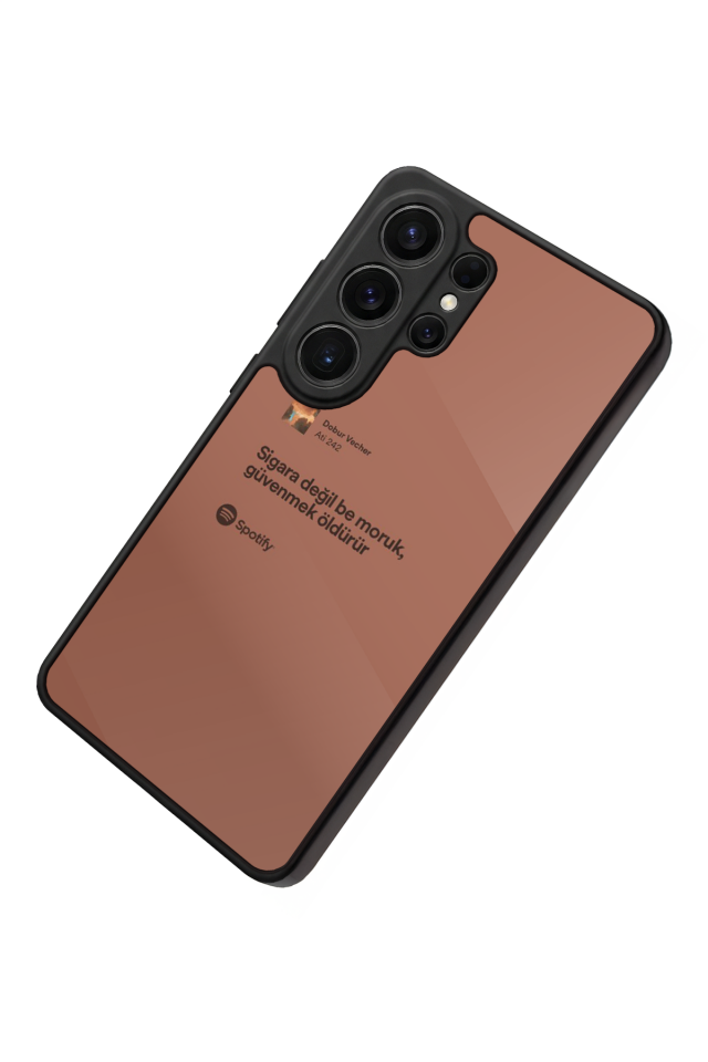 Samsung Galaxy S26 Ultra Uyumlu Sarki Sozleri Tasarımlı Glossy Premium Kılıf
