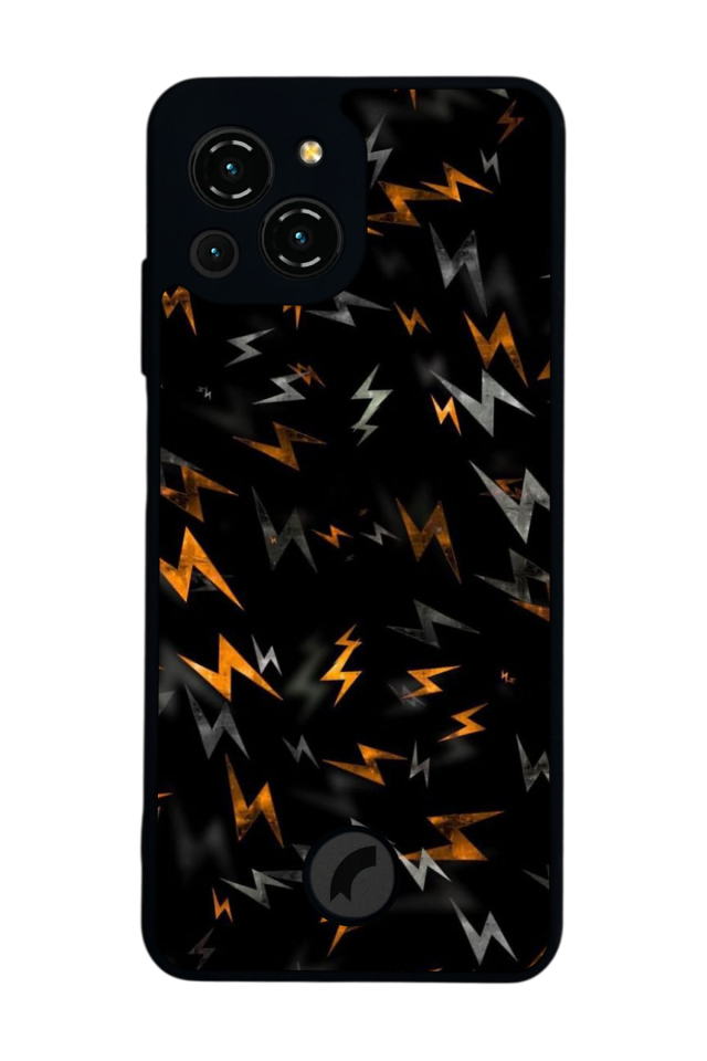 Reeder S23 Pro Max Uyumlu Simsek Tasarımlı Glossy Premium Kılıf