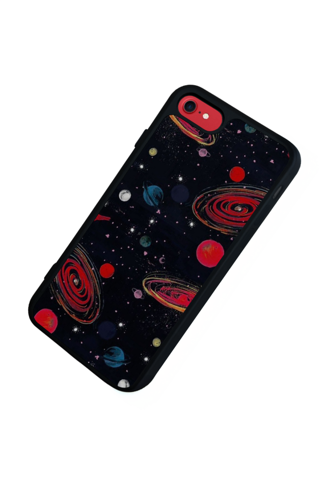 iPhone 8 Uyumlu Uzay Tasarımlı Glossy Premium Kılıf