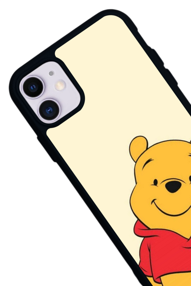 iPhone 11 Uyumlu Winnie Tasarımlı Glossy Premium Kılıf