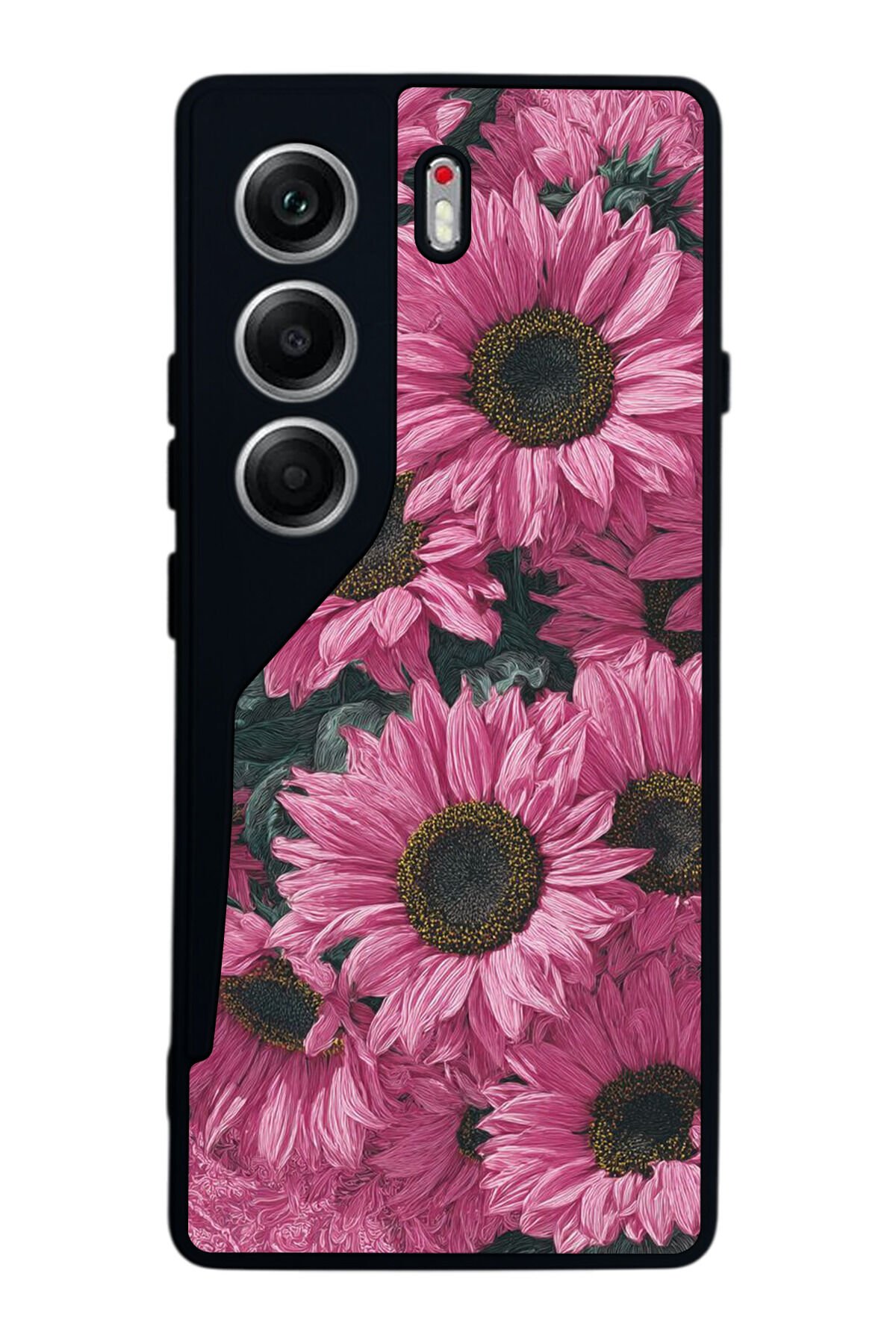 Tecno Camon 40 Uyumlu Cicek Tasarımlı Glossy Premium Kılıf