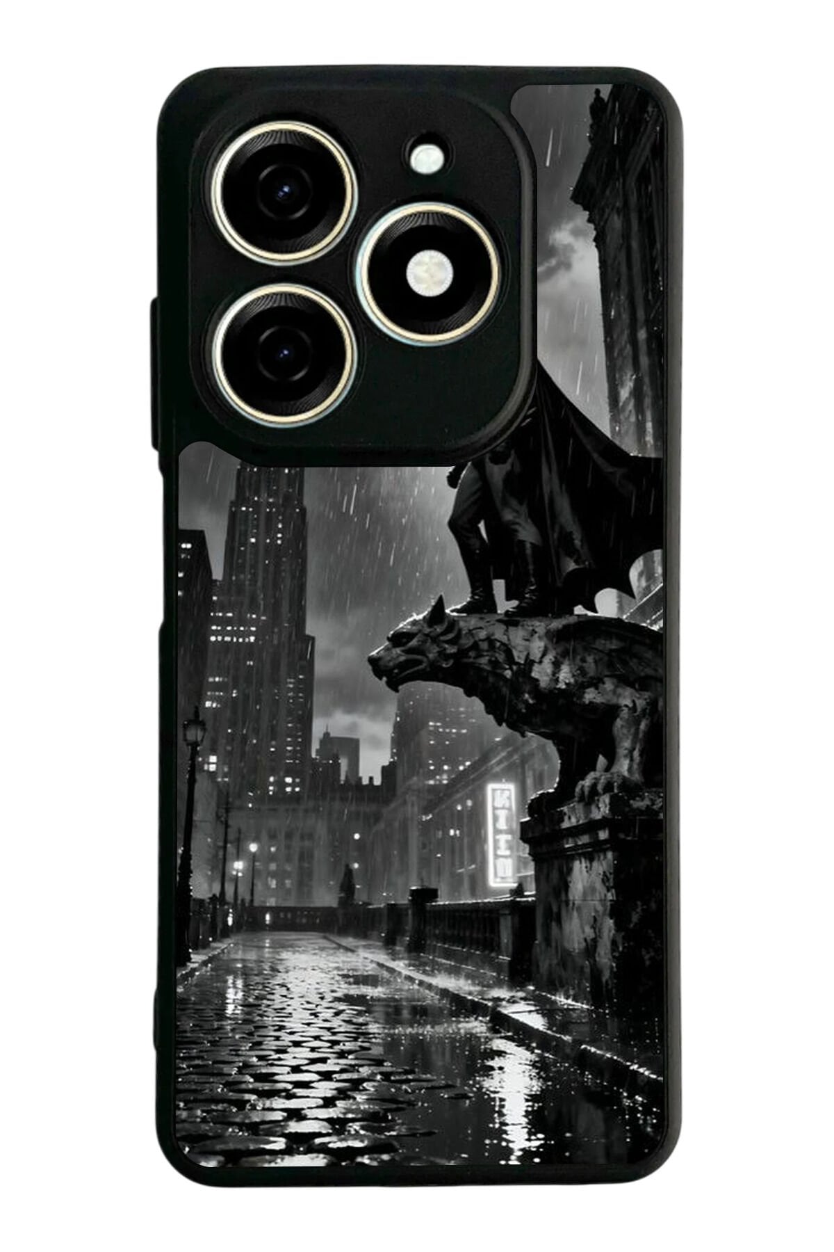 Tecno Spark 20/20C Uyumlu Batman Tasarımlı Glossy Premium Kılıf