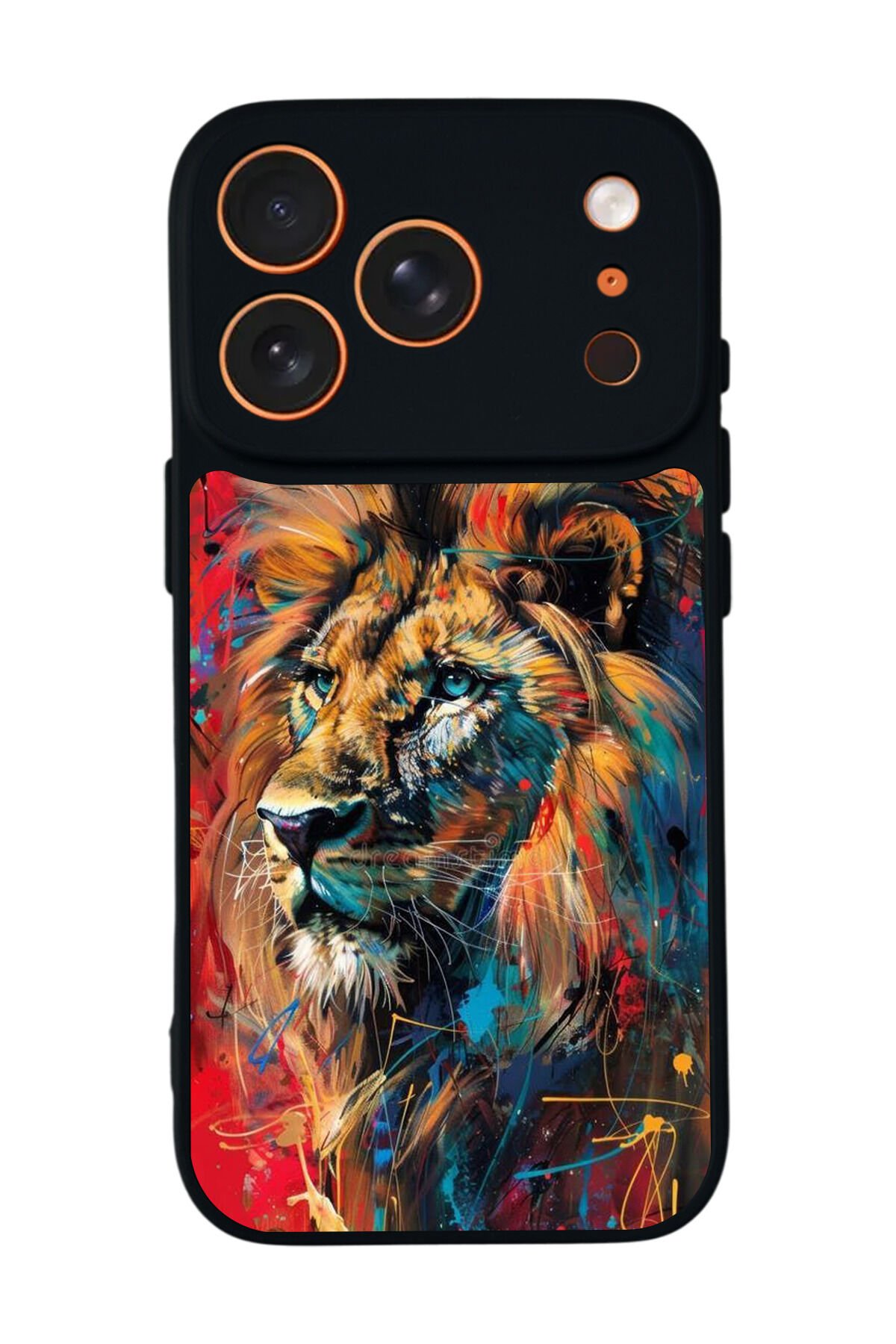 iPhone 17 Pro Max Uyumlu Aslan Tasarımlı Glossy Premium Kılıf