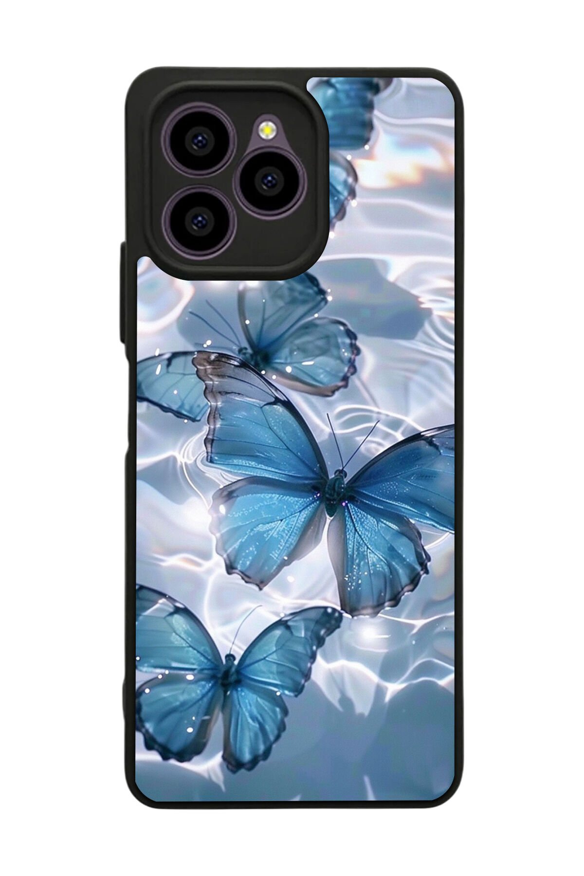 Omix X6 Uyumlu Kelebek Tasarımlı Glossy Premium Kılıf