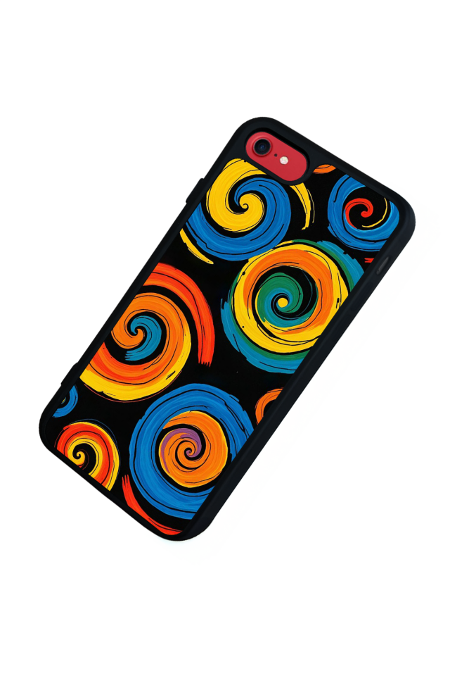 iPhone SE Uyumlu Abstract Tasarımlı Glossy Premium Kılıf