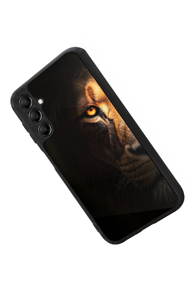 Samsung Galaxy A14 Uyumlu Aslan Tasarımlı Glossy Premium Kılıf