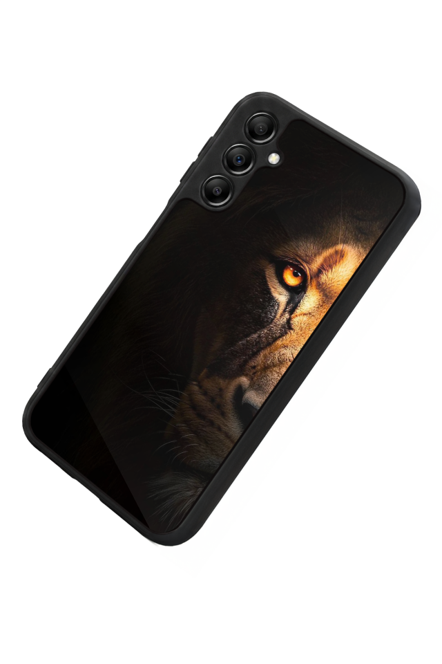 Samsung Galaxy A14 Uyumlu Aslan Tasarımlı Glossy Premium Kılıf